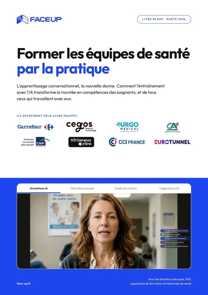 Couverture du livre blanc Face Up : Former les équipes de santé par la pratique